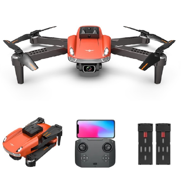 AERIUM KF 4K Dual Camera drón, narancssárga - 2 akku